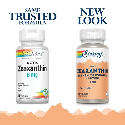 SOLARAY Ultra Zeaxanthin 6 mg | Eye Health &amp; Macular Support Formula with Lutein, Bilberry &amp; Blueberry | 30ct