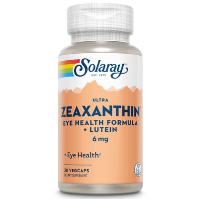 SOLARAY Ultra Zeaxanthin 6 mg | Eye Health &amp; Macular Support Formula with Lutein, Bilberry &amp; Blueberry | 30ct