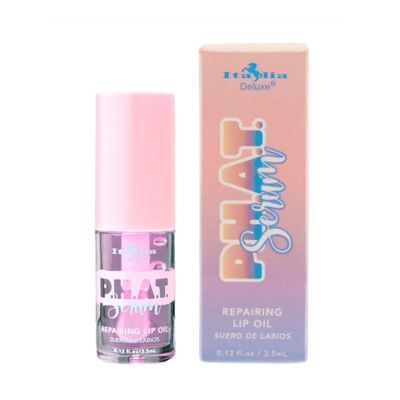 Italia Deluxe 1 x P.H.A.T Serum - Repairing Lip Oil Vitamin E &amp; Zipper Bag