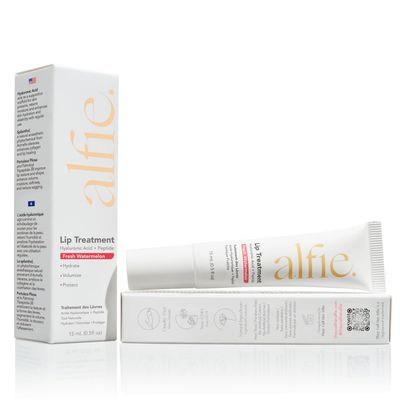 Alfie Hyaluronic Acid Lip Booster -Watermelon Flavor -15ml/0.5 Fl. Oz -Peptide Lip Treatment -Lip Plumper &amp; Filler -Lip Serum &amp; Moisturizer -Lip Volume Hydrating Treatment -Vegan Friendly, Non-Toxic