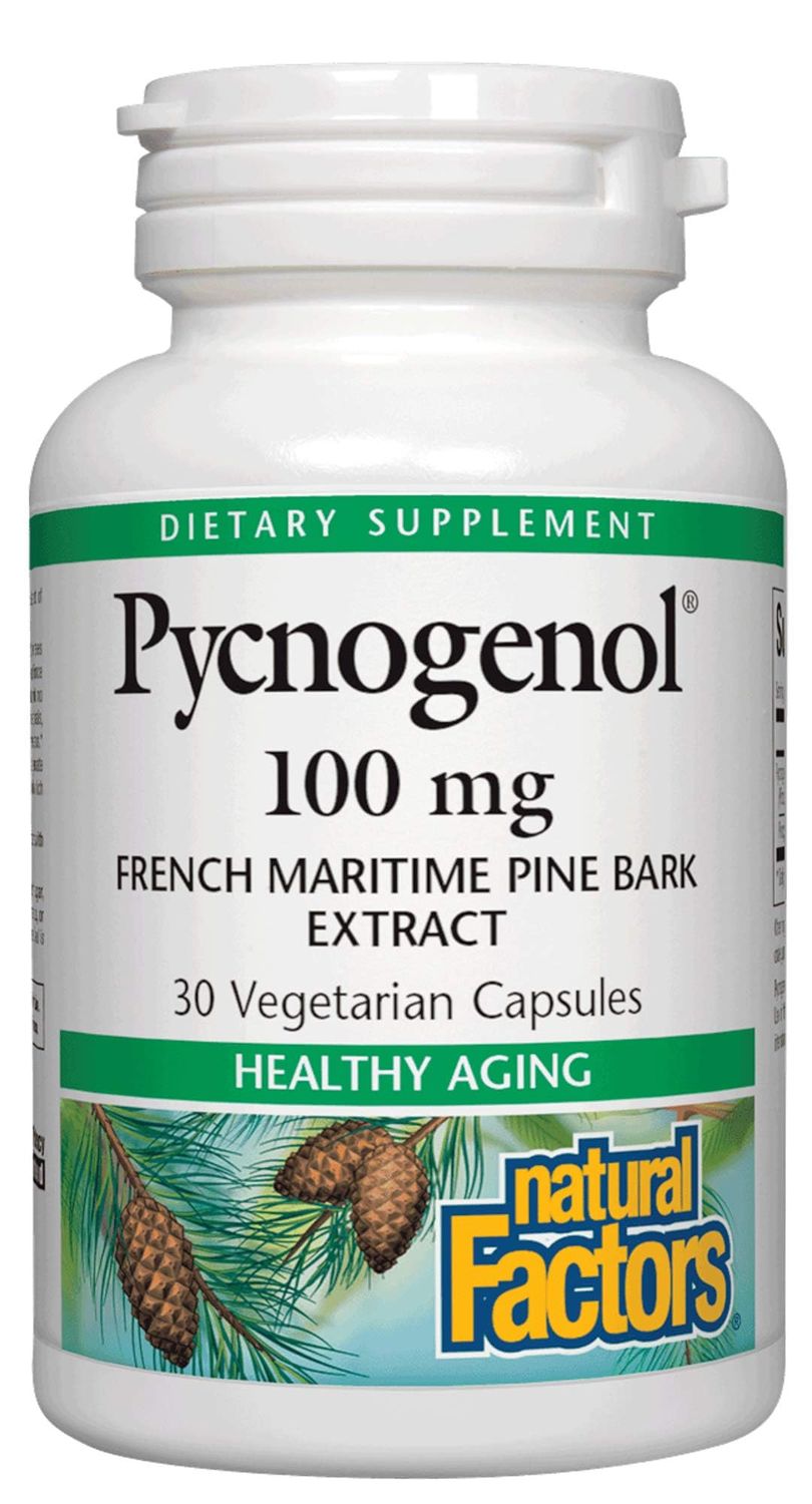 Natural Factors, Pycnogenol 100 mg, Antioxidant Support for Healthy Aging, 30 Capsules