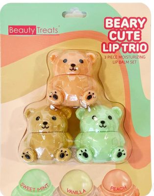 beary cute lip trio