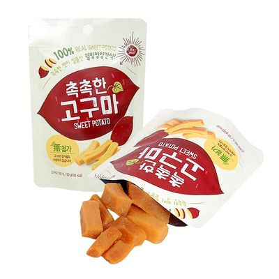 Korean Dried Sweet Potato Sticks - Soft, Chewy, High Protein Superfood Snack - 100 Organic, Gluten-Free, Sugar-Free, Vegan - Low-Calorie Ideal for Pre-Workout - 50g (Pack of 2)