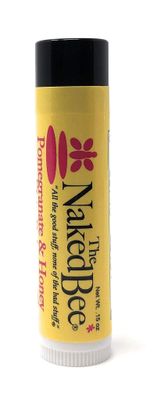 The Naked Bee Pomegranate &amp; Honey Lip Balm (.15oz) Moisturizing Lip Balm for Women with Vitamin E &amp; Beeswax to Soothe, Hydrate &amp; Nourish Chapped, Dry Lips - For Soft, Smooth &amp; Healthy Lips