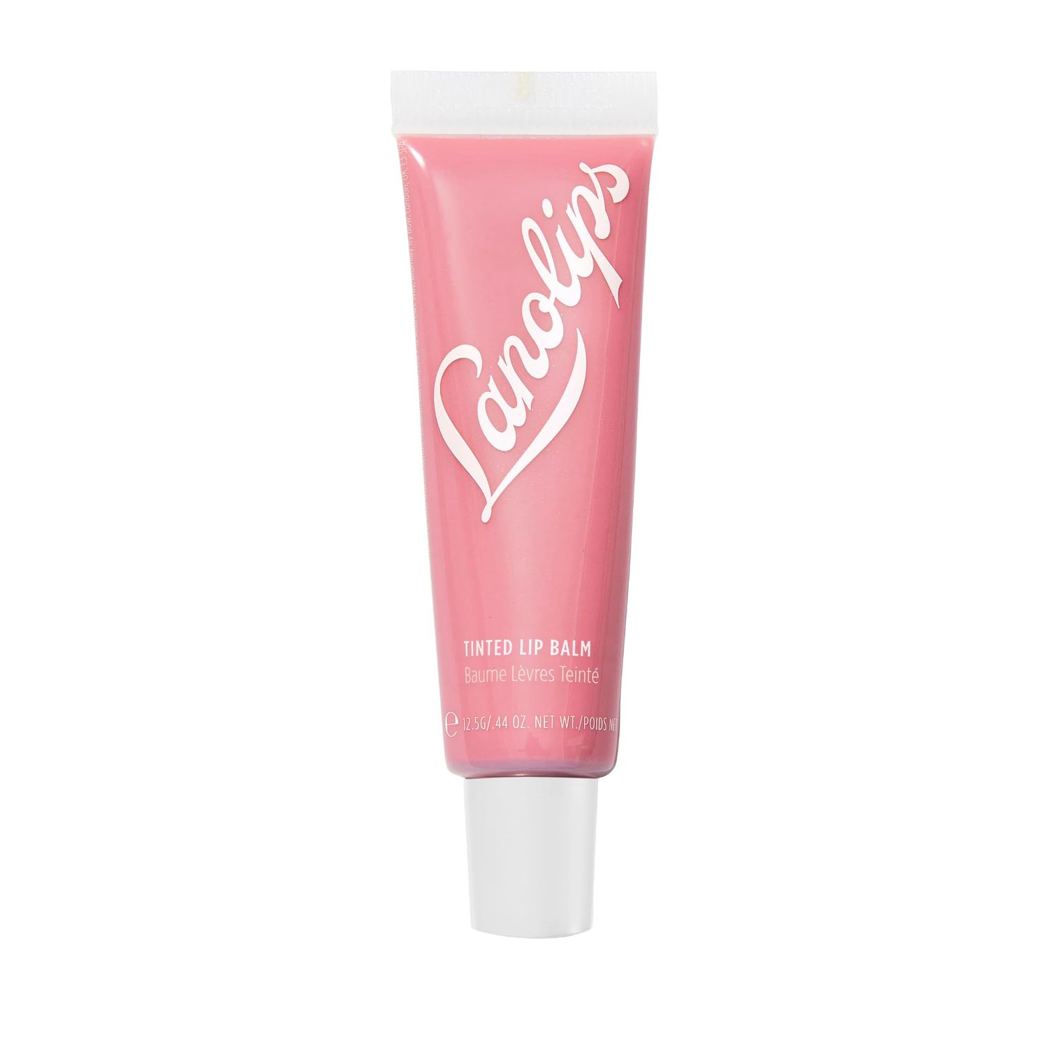 Lanolips Tinted Lip Balm - Enriched with Lanolin Oil for Shine &amp; Hydration - Hydrating Tinted Lip Gloss Tube - Rose (12.5g / 0.44oz)