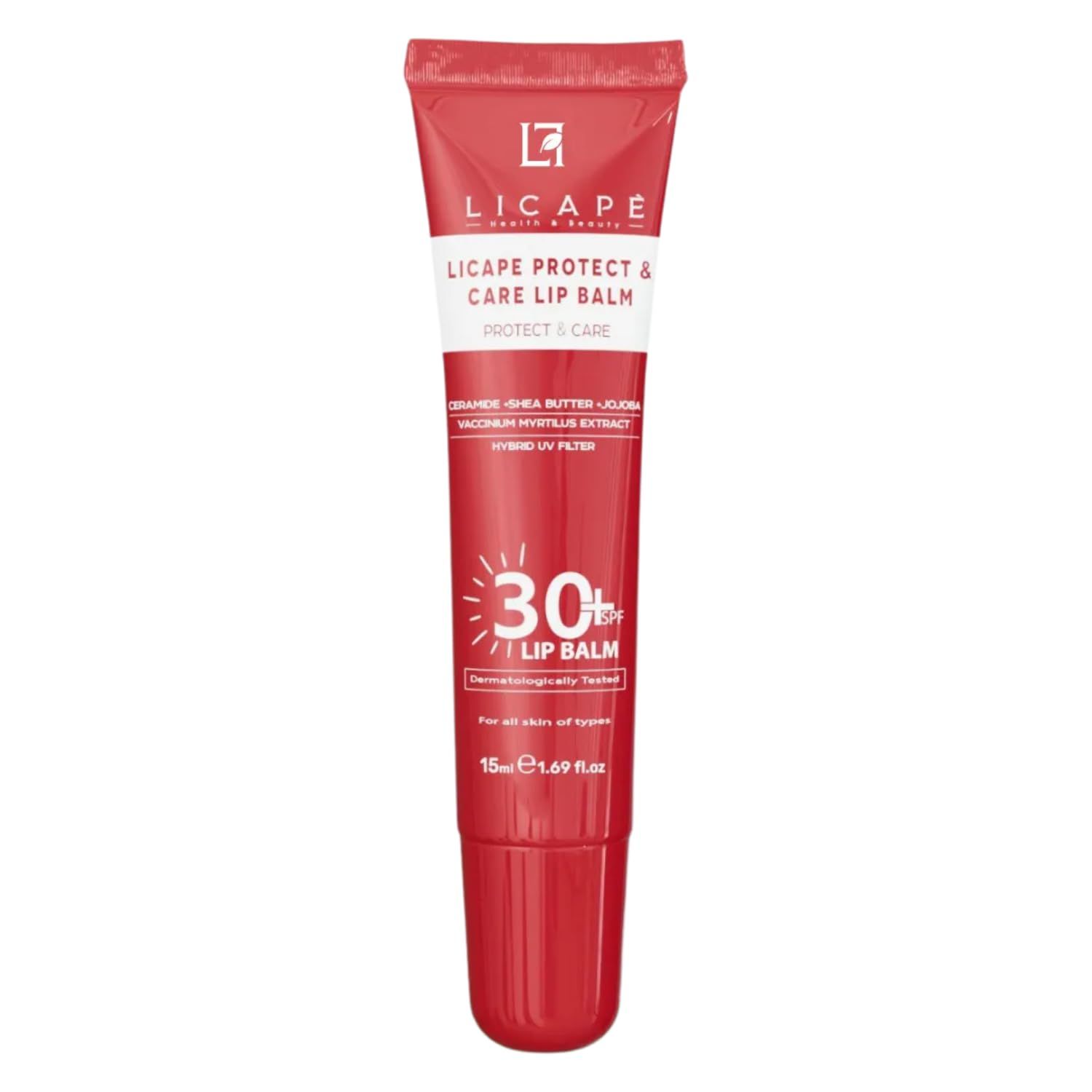 LICAPE SPF 30 Lip Balm - Clear Moisturizing Lip Care with Shea Butter &amp; Jojoba Oil - Sunscreen Protection for Lips - Hydrating, Nourishing &amp; Soothing, Daily Lip Care