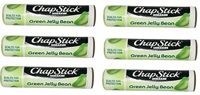 ChapStick Spring Collection Lip Balm- Green Jelly Bean Flavor- .015 oz- Lip Care- 6 Pack