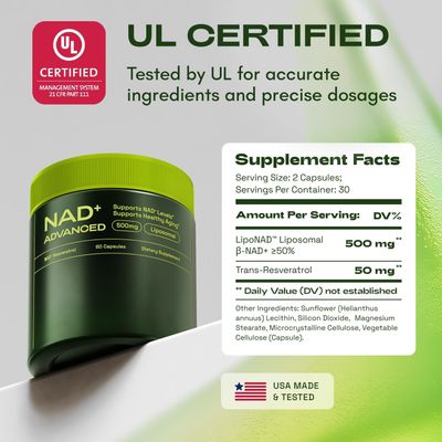 YUMOYI SPRUCE JIYIN NAD-Supplement MNM Alternative - Liposomal Nicotinamide Riboside, Resveratrol, Quercetin by Reus Research - High Purity NAD-Supplement for Anti-Aging, Energy, Focus - 80