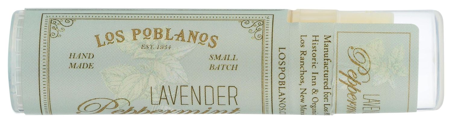 LOS POBLANOS Lavender Peppermint Lip Balm, 0.28 OZ