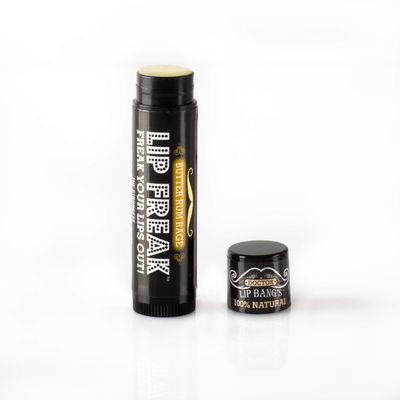 Doctor Lip Bang&#39;s BUZZING Lip Balm | Lip Freak| 100 All Natural | Cruelty Free | Butter Rum Rage