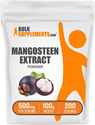 BulkSupplements.com Mangosteen Extract Powder - Superfood Supplement, from Mangosteen Fruit, Mangosteen Powder - Gluten Free, 500mg per Serving, 100g (3.5 oz) (Pack of 1)