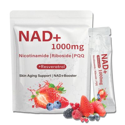 WDVNEX NAD 1000mg Liquid Packets, Nicotinamide Riboside PQQ &amp; Resveratrol - NAD Supplement Liquid Berry Flavor Drink Mix for Anti-Aging, Energy, Focus, Overall Wellness and Vitality - 30 Packets