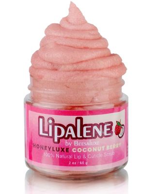 Lipalene HoneyLuxe - 100 Natural Lip &amp; Cuticle Scrub (2 oz, Coconut Berry)