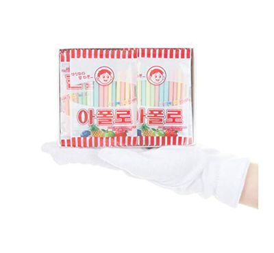 ZEESOON Apollo Straw Korea Candy (10g x 18 packs) , Old School Childhood Korean Snack