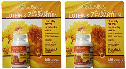 TruNature Vision Complex with Lutein &amp; Zeaxanthin - Great Value Pack of 2 (Total 280Ct Softgel Type) xvswa