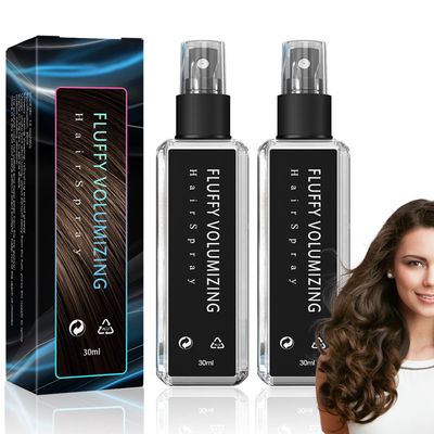 Glee Ice Volumizing Thickener Spray, Styling Gel &amp; Hairspray for Fine, Thin Hair - Fluffy, Extra-Volume (2PCS)