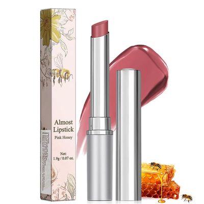 BEUKING Honey Lip Balm, Vitamin E Hydrating Lip Butters, Color Tinted Lip Moisturizer, Smooth Moisturizing Making Lip Soft Tender Prevent Dryness &amp; Chapping for Chapped Dry Lips (Pink Honey)