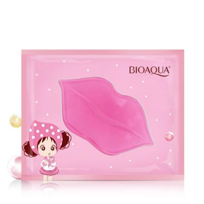 BIOAQUA Lip Plumper Collagen Nourishing Crystal Pink Lip Mask Natural Shiny Moisturizing Smooth Texture Healthy Elasticity (30)