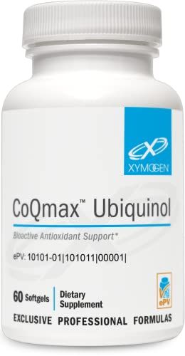 XYMOGEN CoQmax 200mg CoQ10 ubiquinol - Patented, Stabilized Form - Coenzyme Q10 for Antioxidant, Cognitive Heart Health Support (60 Softgels)