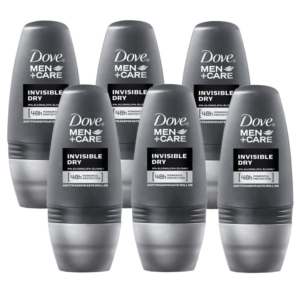 Dove 48 Hours Roll On Stick Invisible Dry Anti-perspirant Deodorant, 6 Packs x 50ml / 1.70 Fl.Oz