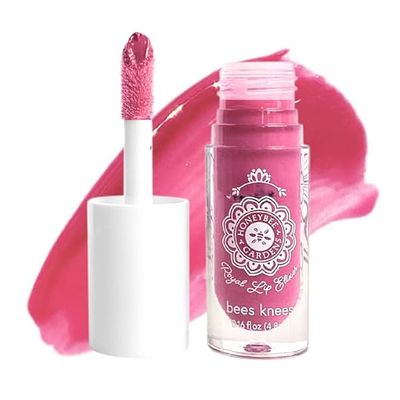 Honeybee Gardens Royal Lip Elixir Bees Knees; Hydrating and Non-Sticky Liquid Lip Color, Vegan, Cruelty-Free Beauty