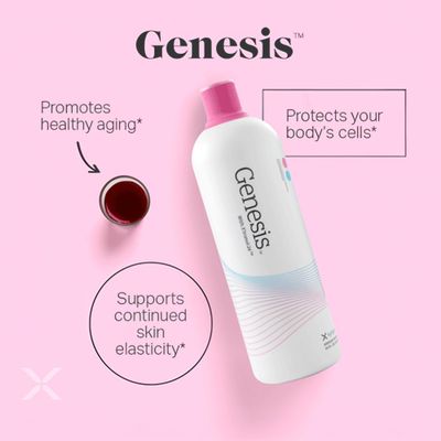 Xyngular Genesis Liquid Supplement | Daily Antioxidant &amp; Immune Support | Supports Cellular Health &amp; Natural Energy | Plant-Based Formula with Clean Ingredients | 32 fl oz | Non-GMO, Gluten-Free