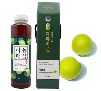 Pure Korean Handmade Plum Extract Syrup 500ml (16.9 Fl oz) / All-purpose Maesil Extract/Maesil for Cooking and Tea/