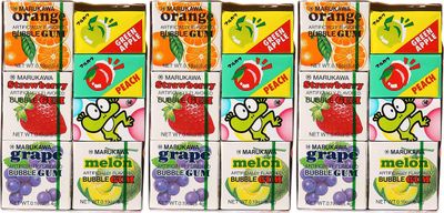 Marukawa 7 Pack Bubble Gum 1.29oz (3 Pack)