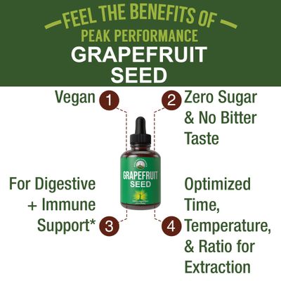 Grapefruit Seed Extract Liquid Drops Supplement. Vegan GSE Grapefruit Seed Extract For Women and Men. Zero Sugar, Non Bitter. For Immune, Digestive Support. Gluten Free Oil. Take Orally