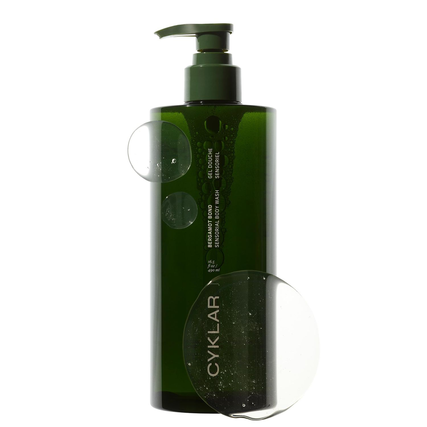 CYKLAR Sensorial Body Wash. Bergamot Bond Hydrating Cleanser with Moisture Locking Multi-Oil Complex, Sodium PCA and Glycerin. Nourishing Shower Gel for Women and Men, 16.5 Fl Oz Luxury Bodywash