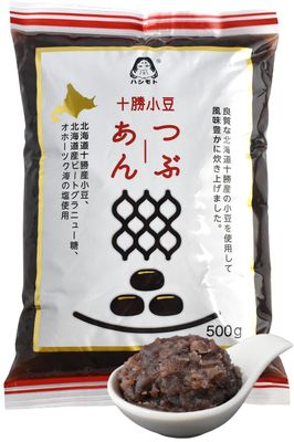 chaganju Red Bean Paste -Adzuki Beans, Japanese Mochi Rice Cake Sweets Anko, Mashed TSUBUAN, VEGAN &amp; GLUTEN-FREE 17.6OZ(500g)