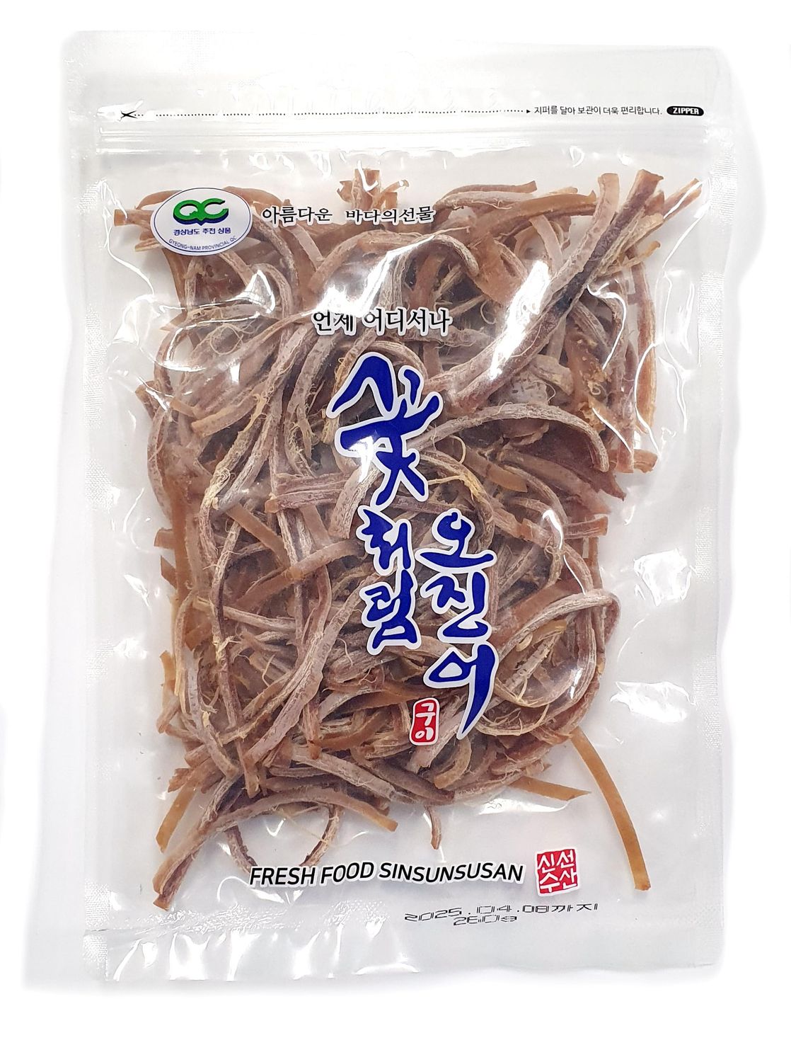 LENITH Squid Like a Flower Korean Dried and Sliced Squid Strips for Snack/Calamari Jerky-rip 8.11 oz Good for Beer and Soju Anju