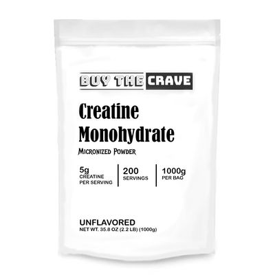 Ultra-Pure Micronized Creatine Monohydrate Powder - Maximize Strength, Power, and Muscle Growth - Unflavored, Gluten-Free (200 Servings, 1000g)