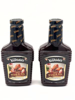 Mr. Yoshida&#39;s Spicy Wing &amp; Rib Barbecue Marinade &amp; Cooking Sauce, 2-46 oz Bottles