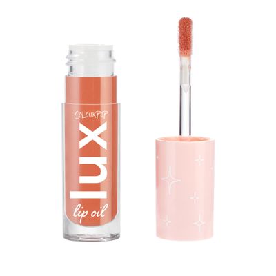 ColourPop Lux Lip Oil - Hydrating, Sheer Tinted Lip Makeup Formulated with Antioxidant-Rich Chamomile Extract &amp; Calendula Oil - Non-Greasy, Nourishing Formula - Hot Shot (0.16 oz)