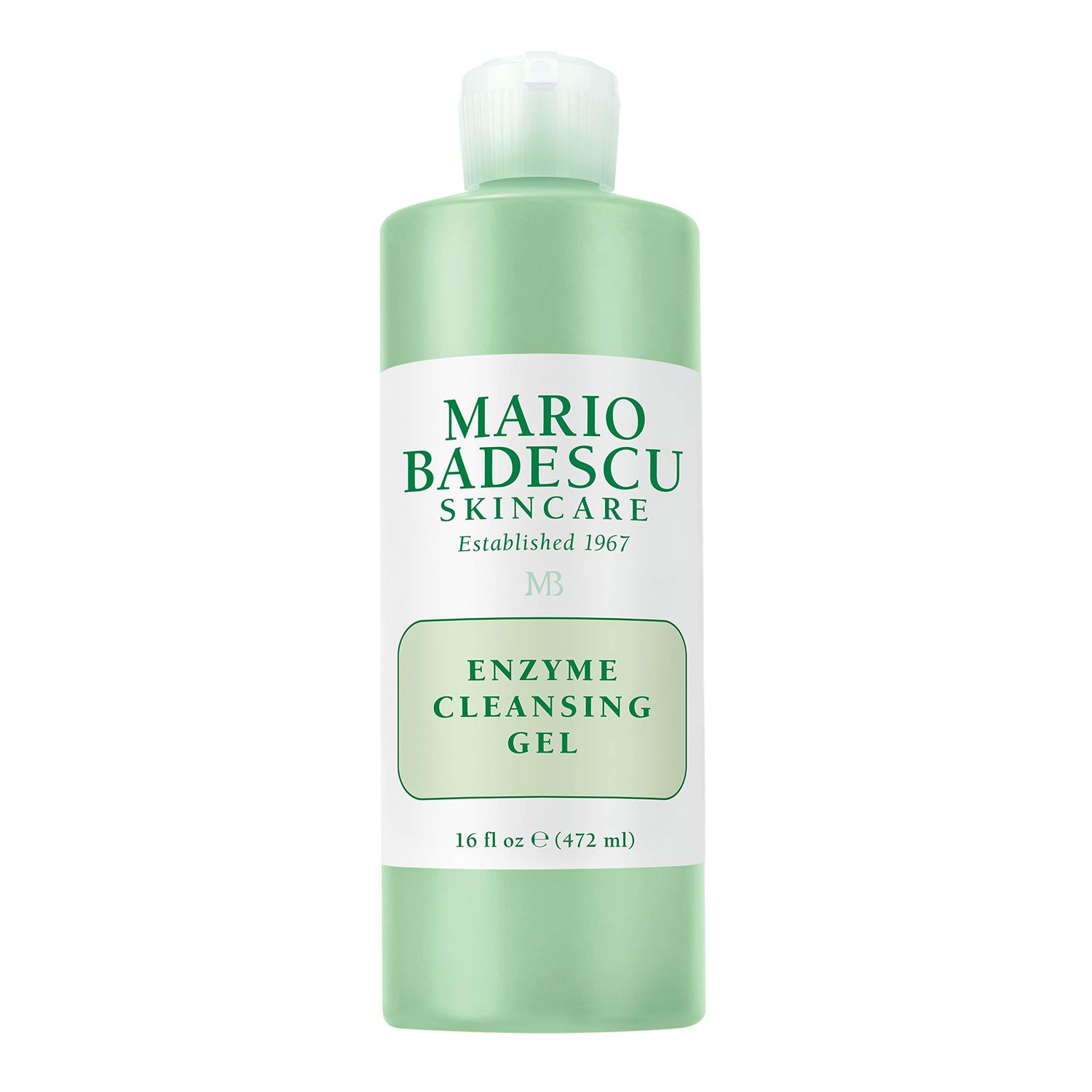 Mario Badescu Enzyme Cleansing Gel Face Wash, Oil-Free Facial Cleanser with Papaya Enzyme &amp; Grapefruit Extract, Exfoliating Skin Care for All Skin Types, Removes Excess Oil &amp; Impurities, 16 Fl Oz