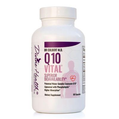 Divine Health Dr. Colbert MD Q10 Vital 100mg CoQ10 | Riboflavin | Thiamine | 60 Capsules