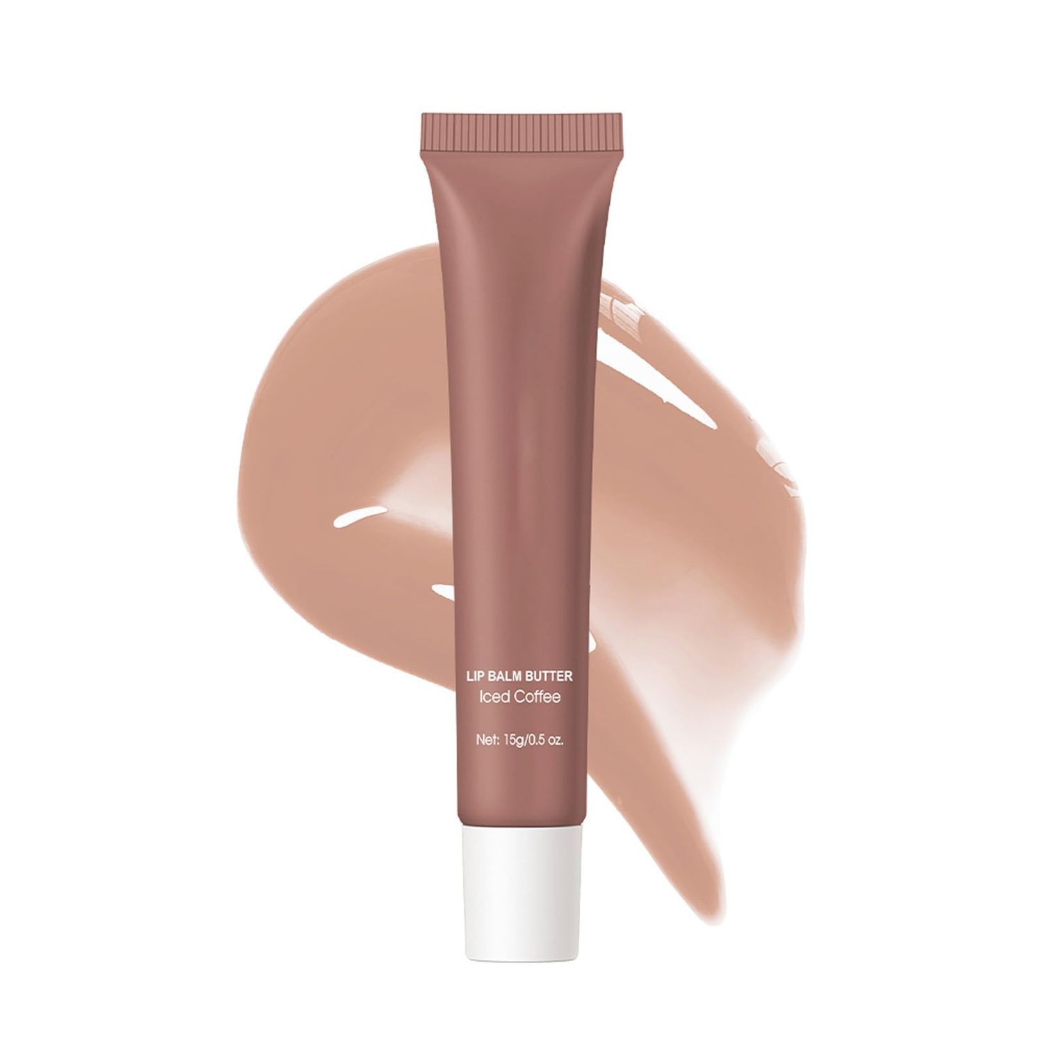 CHIFURE Summer Lip Butter Balm,Nourishing Lip Gloss Balm Set,Long-lasting Non-Sticky Lip Care with Natural Ingredients,Shea &amp; Olive Butter,Soothes Softens Dry Lips,0.5 Oz(3-Iced Coffee)
