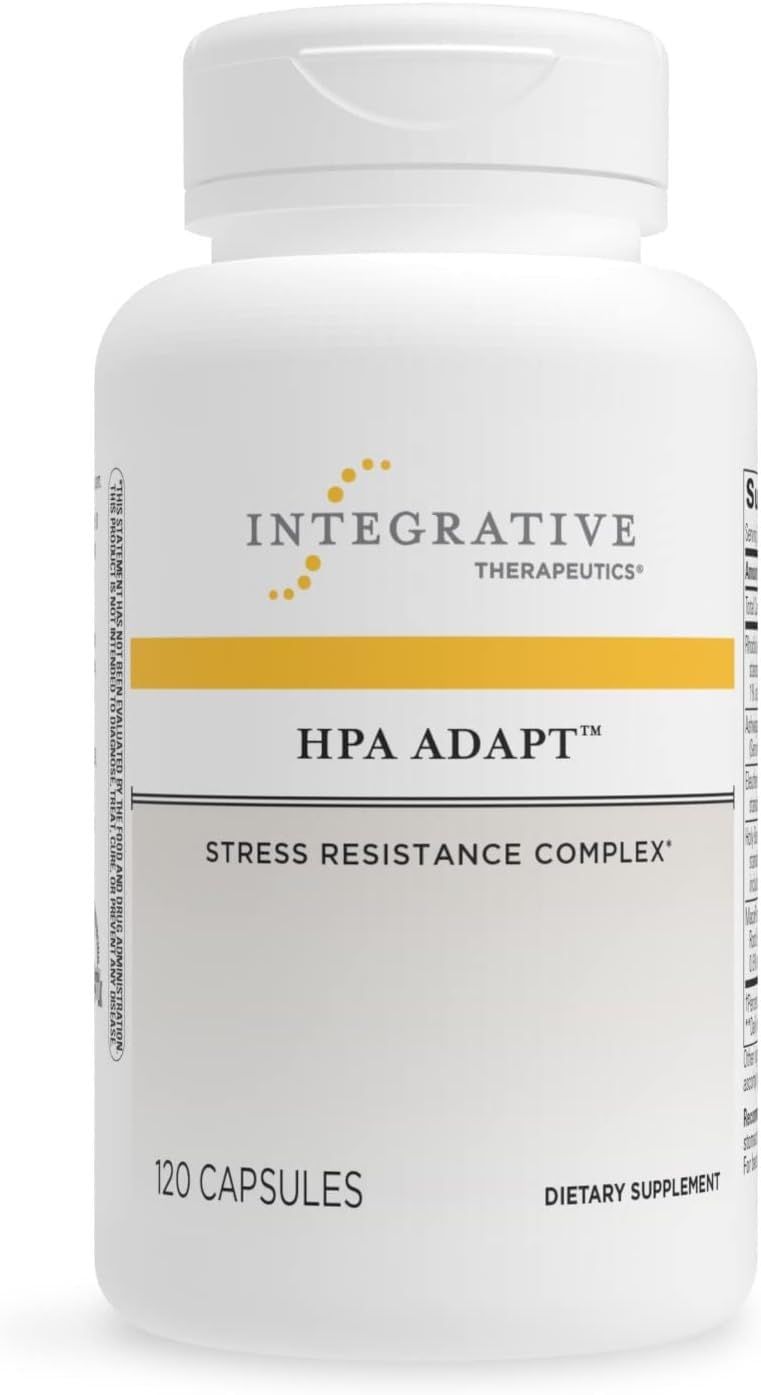 Integrative Therapeutics HPA Adapt - Supports a Healthy Stress Response - Positive Outlook Supplement with Ashwagandha, Maca, Holy Basil &amp; Rhodiola - Gluten-Free &amp; Soy-Free - 120 Vegan Capsules