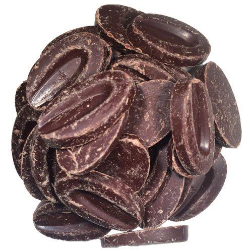 Valrhona Equatoriale 4661 55 Dark Semi Sweet Chocolate Callets from OliveNation for Baking &amp; Enrobing - 3 lbs