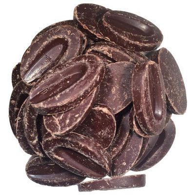 Valrhona Equatoriale 4661 55 Dark Semi Sweet Chocolate Callets from OliveNation for Baking &amp; Enrobing - 3 lbs
