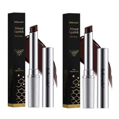 SHEEYOON Tinted Lipstick Dark Honey, Hydrating Sheer Formula Lip Balm, Natural Glossy Finish (2 PCS Dark honey, 1 PC)