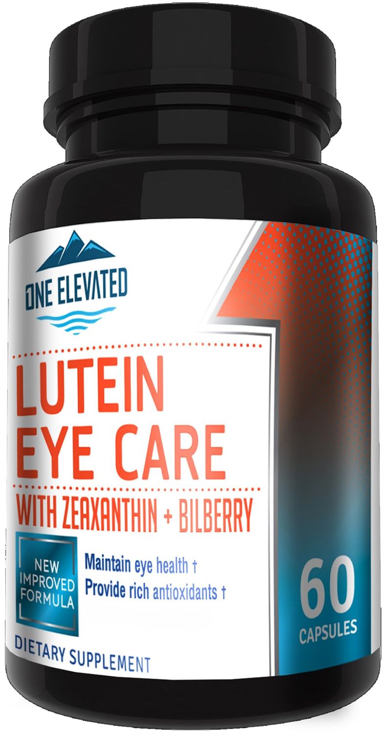 Newly Improved Super Strength Eye Care Formula - Highest Pharmaceutical Grade Lutein, Zeaxanthin, Bilberry - Greatest bioavailability - Rich Antioxidants - Works synergistically for Optimum Results