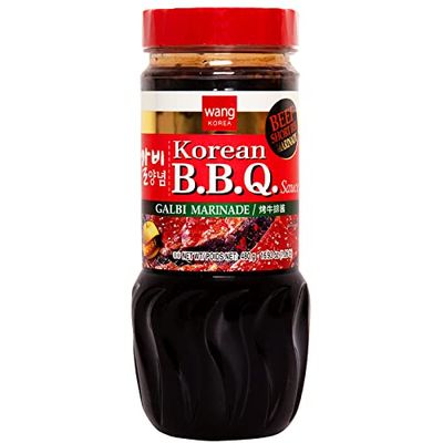 Wang Galbi Marinade, Simple and Easy to Cook, Savory, Sweet and Smoky, Korean BBQ Sauce, Kalbi Marinade, 16.93 Ounce
