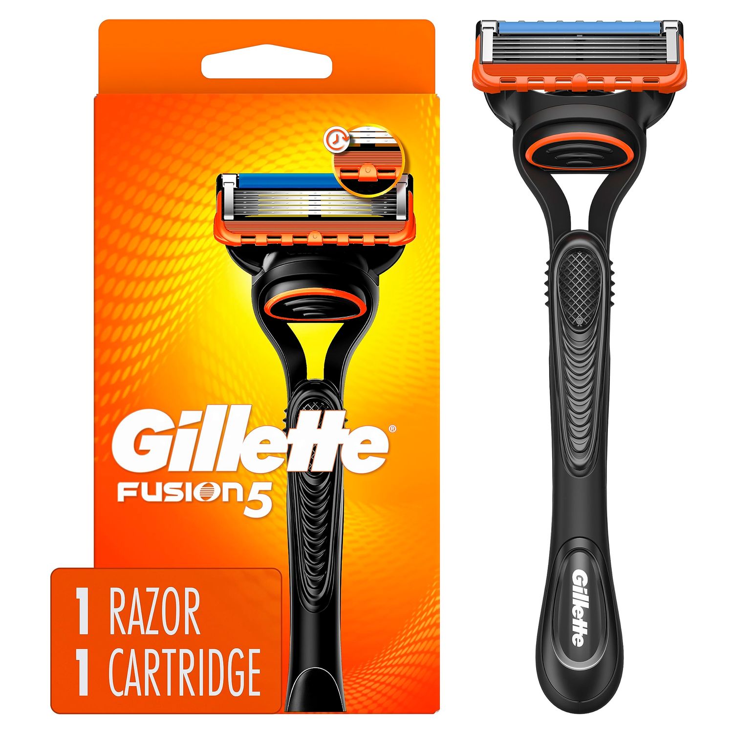 Gillette Fusion5 Razor for Men, Handle 1 Razor Blade Refill