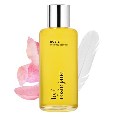 By Rosie Jane Everyday Body Oil (Rosie Fragrance) - Nude Musk &amp; Sweet Rose Scented Body Care with Sunflower, Olive &amp; Rosehip Seed Oil to Hydrate and Nourish Dry Skin (5 fl oz)