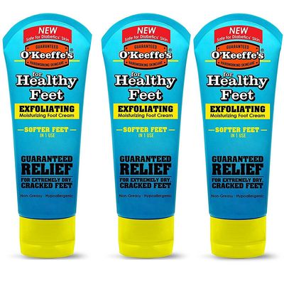 O&#39;Keeffe&#39;s Healthy Feet, Exfoliating Foot Cream, 3 oz. Tube - 3 Pack