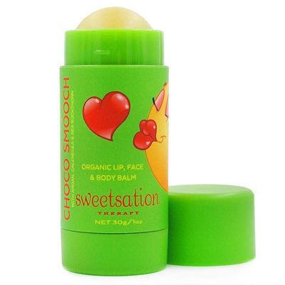 ChocoSmooch Organic Baby Lip &amp; Face Balm, with Argan, Calendula and Sea Buckthorn, 22.18 ml