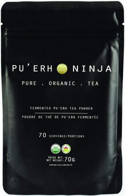PU&#39;ERH NINJA by Matcha Ninja - Organic Premium Pu&#39;Erh Tea Powder. 70g Pouch