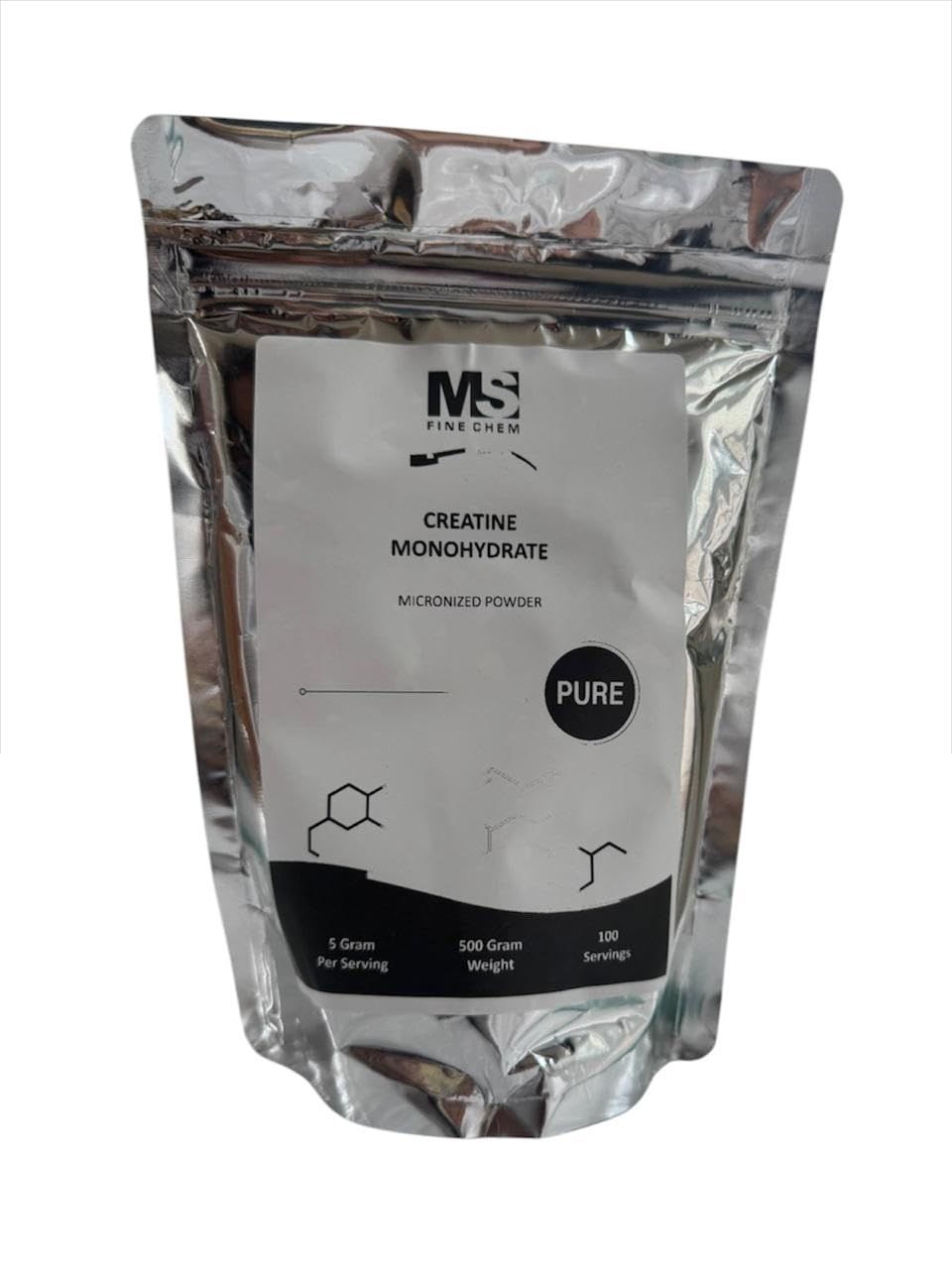 Instant Creatine Monohydrate Powder 500 Grams (1.1 Lb), 5000mg Per Serv, Micronized Creatine Powder, Unflavored, Pure, No Filler, Keto &amp; Vegan, Easy Dissolve Pre Workout for Women and Men